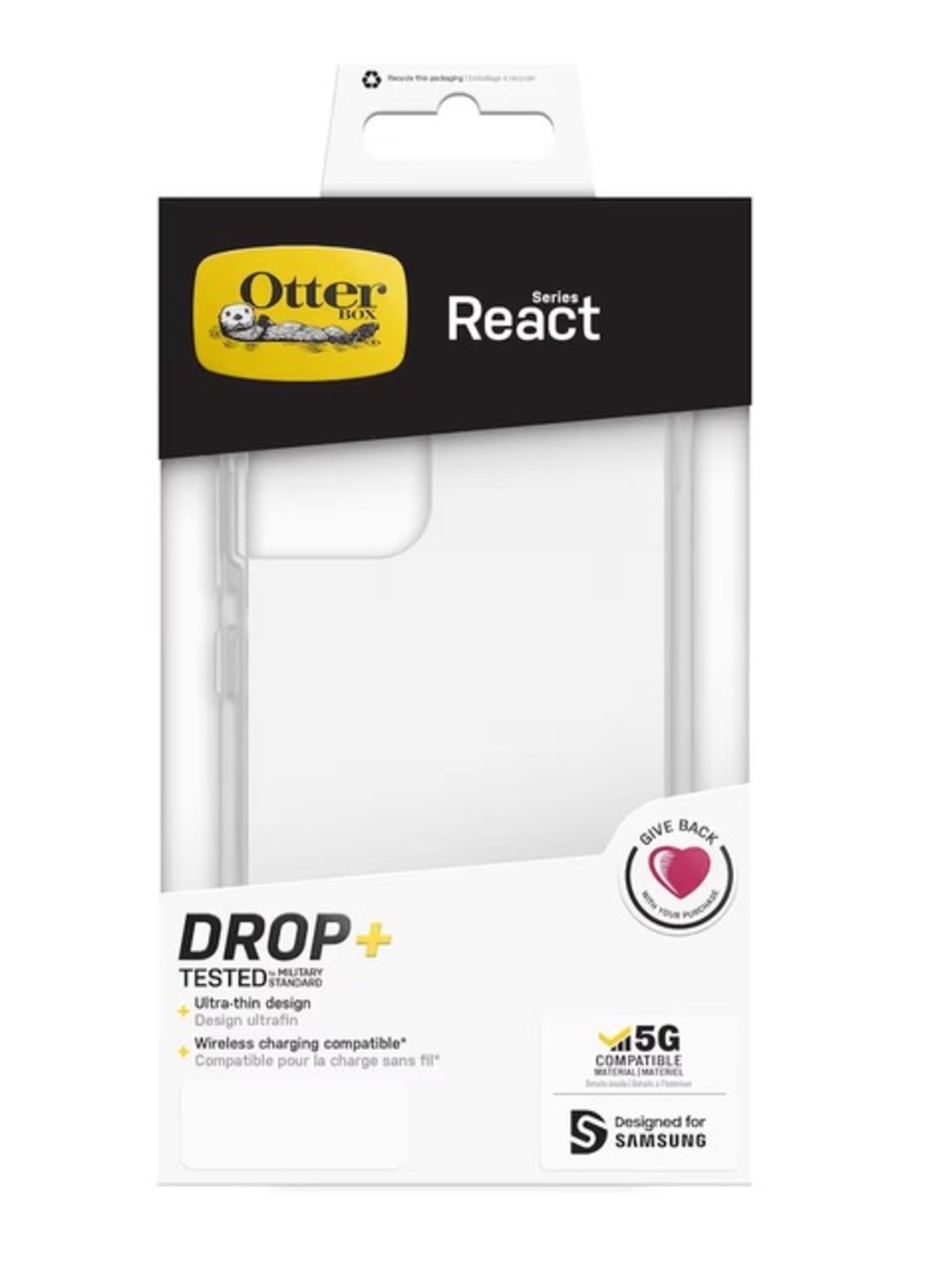 Otterbox React Samsung Galaxy S22 Clear Phonecase
